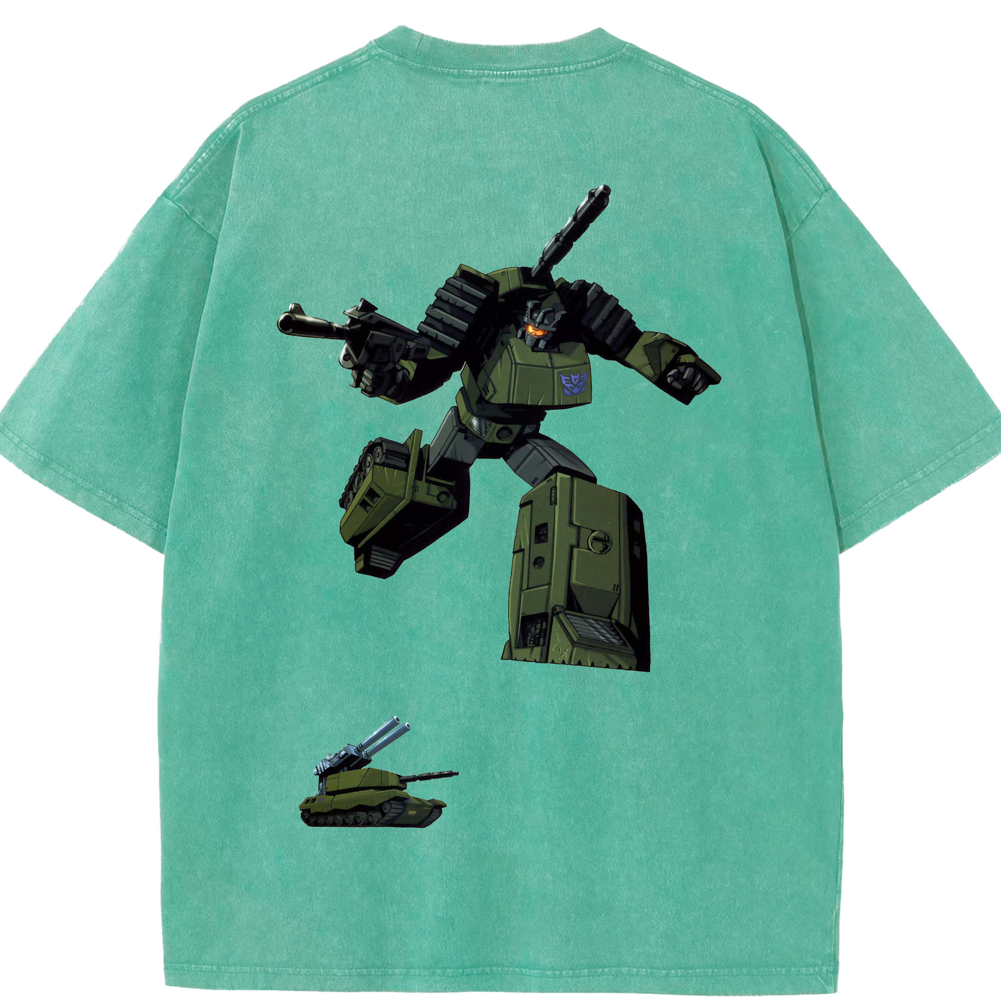 （画像用）  綿100% ヴィンテージ風 半袖Tシャツ（背面プリント）